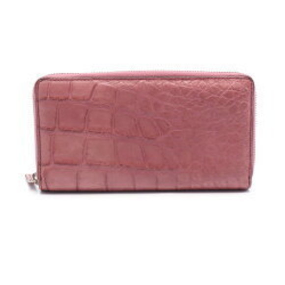 Gucci Long Wallet Exotic Leather Pink - Picture 1 of 7
